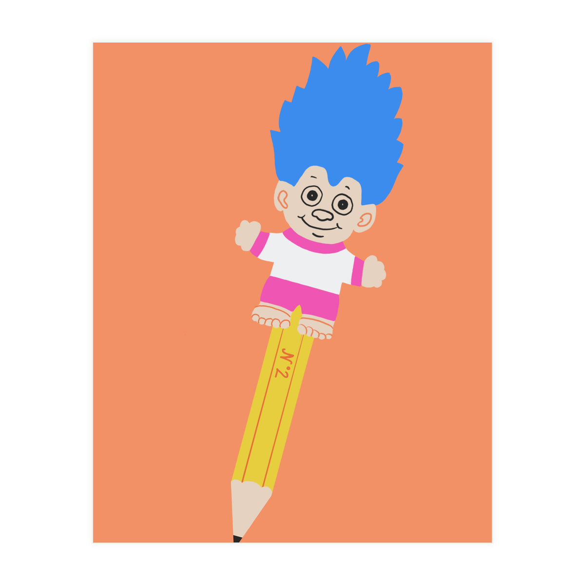 Troll Pencil Topper (Print Only)