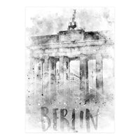 Monochrome Art BERLIN Brandenburg Gate | Watercolor (Print Only)
