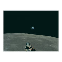 Earth, Moon And Lunar Module, As11 44 6643 (Print Only)