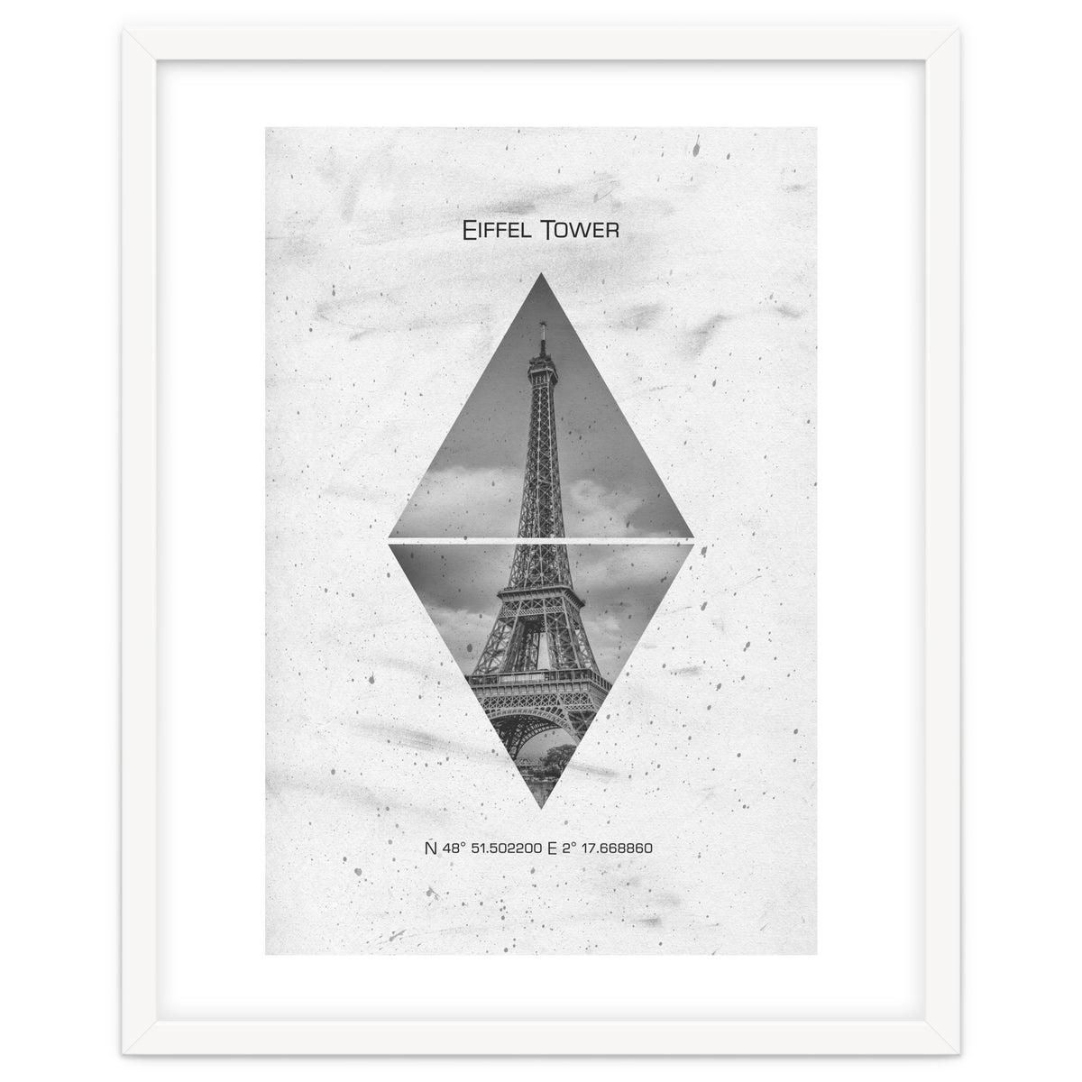 Coordinates PARIS Eiffel Tower