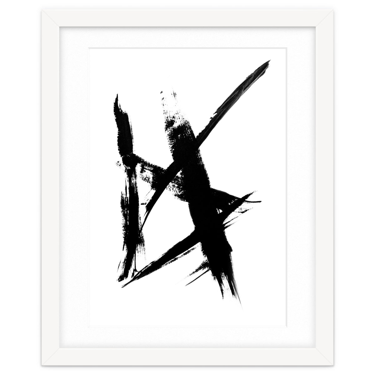 Abstract Brushstroke Print