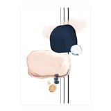 Abstract Study Blush and Navy Blue II (Print Only) thumbnail
