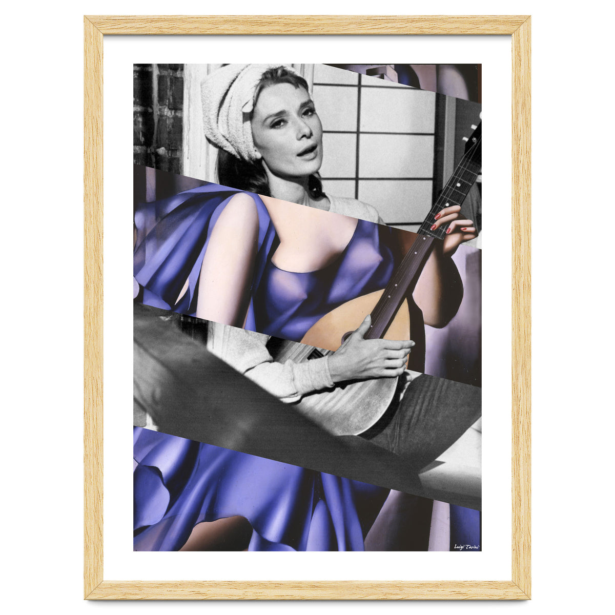 Tamara De Lempicka's Blue Woman with a Guitar & Audrey Hepburn in Breakfast at Tiffany's