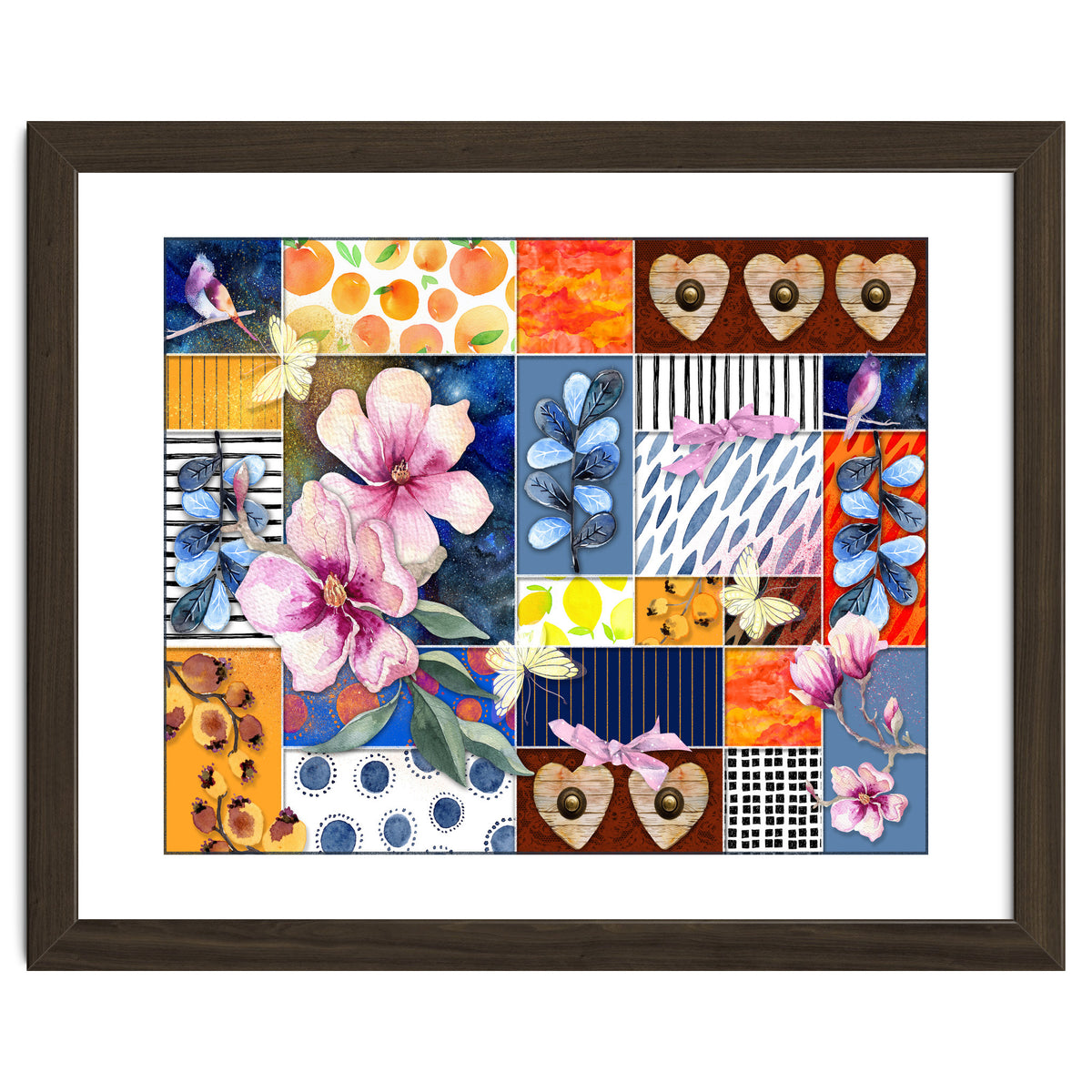 Romantic Floral Collage