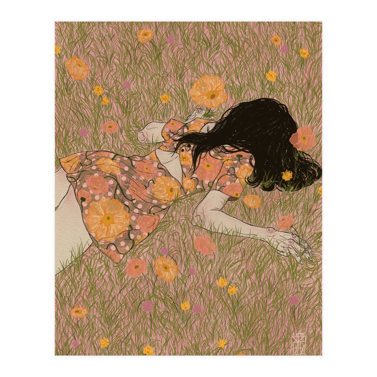 Grass as soft as cotton candy (Print Only)