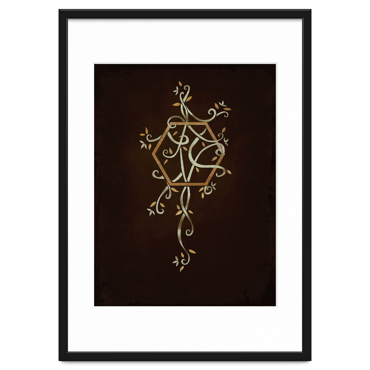 Flowering golden hexagon