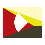 Geometric Shapes No. 13 - red, brown & yellow (Print Only) thumbnail
