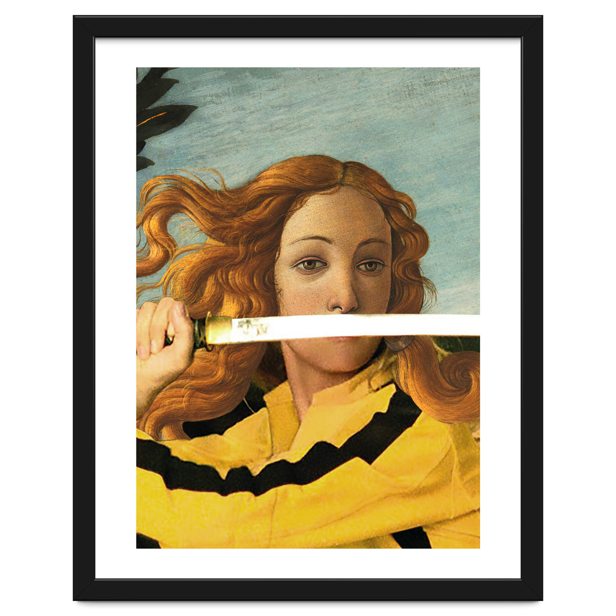 Venus of Sandro Botticelli and Beatrix Kiddo from Kill Bill