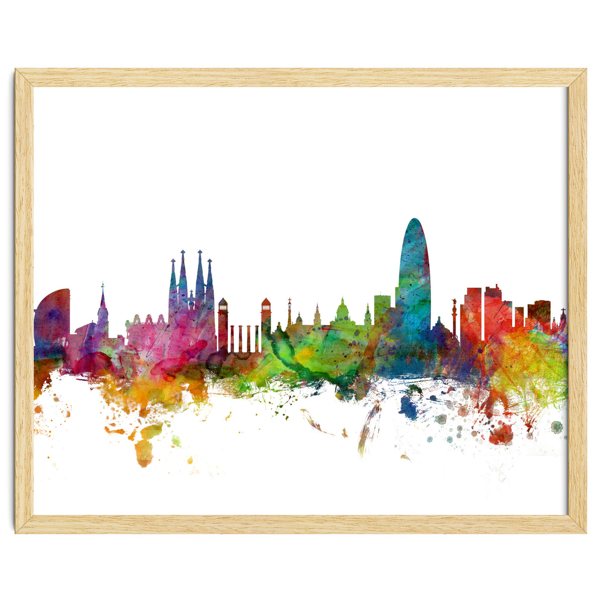 Barcelona Spain Skyline