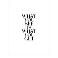 WHAT YOU SEE (Print Only)