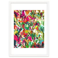 Sparks of Emotions, Abstract Eclectic Colorful Expression Painting, Pop of Color Modern Bohemian Illustration