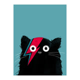 Doozal Cat Bowie Black (Print Only) thumbnail