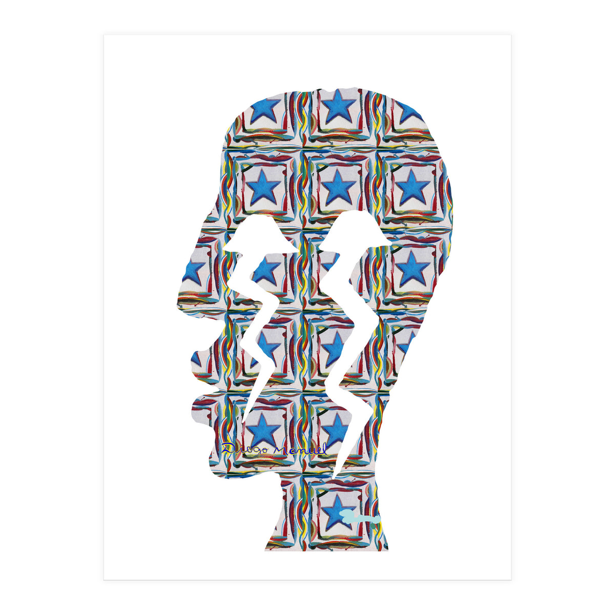 Perfil Con Rayos 12  (Print Only)