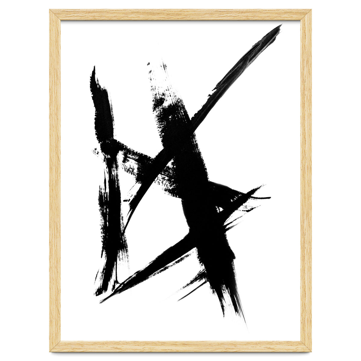 Abstract Brushstroke Print