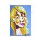 Blond Girl looking left (Print Only) thumbnail