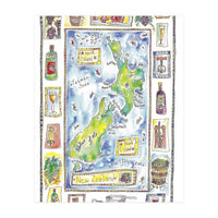 A wine map of New Zealand (Print Only)