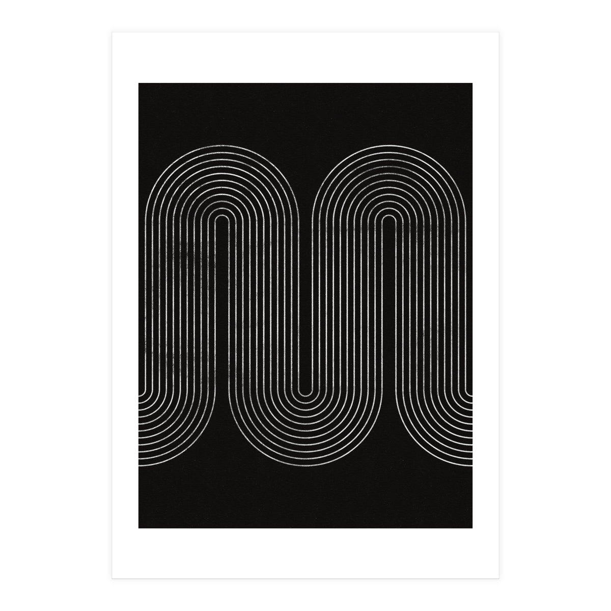 Mid-Century Modern No.18 - Woodblock Print (Print Only)