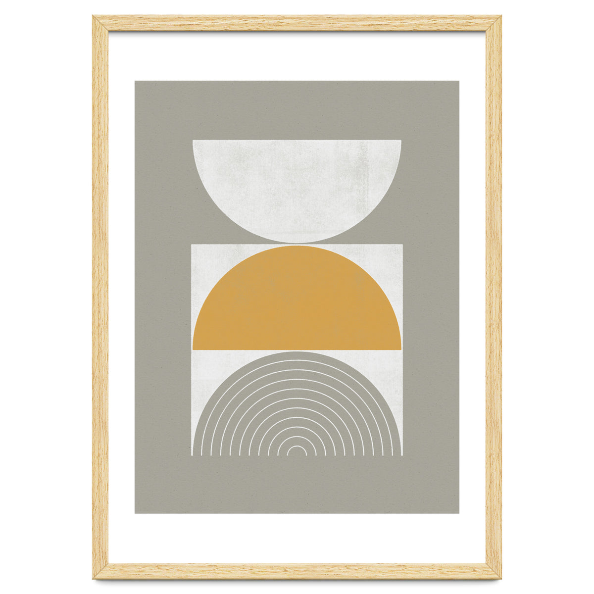 Mid-Century Modern No.29 - Woodblock Print