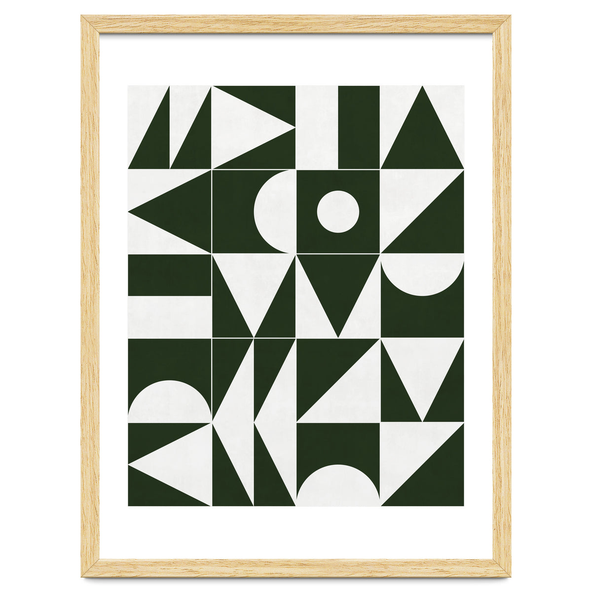 My Favorite Geometric Patterns No.15 - Deep Green