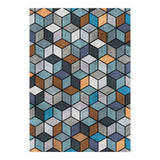 Colorful Concrete Cubes - Blue, Grey, Brown (Print Only) thumbnail