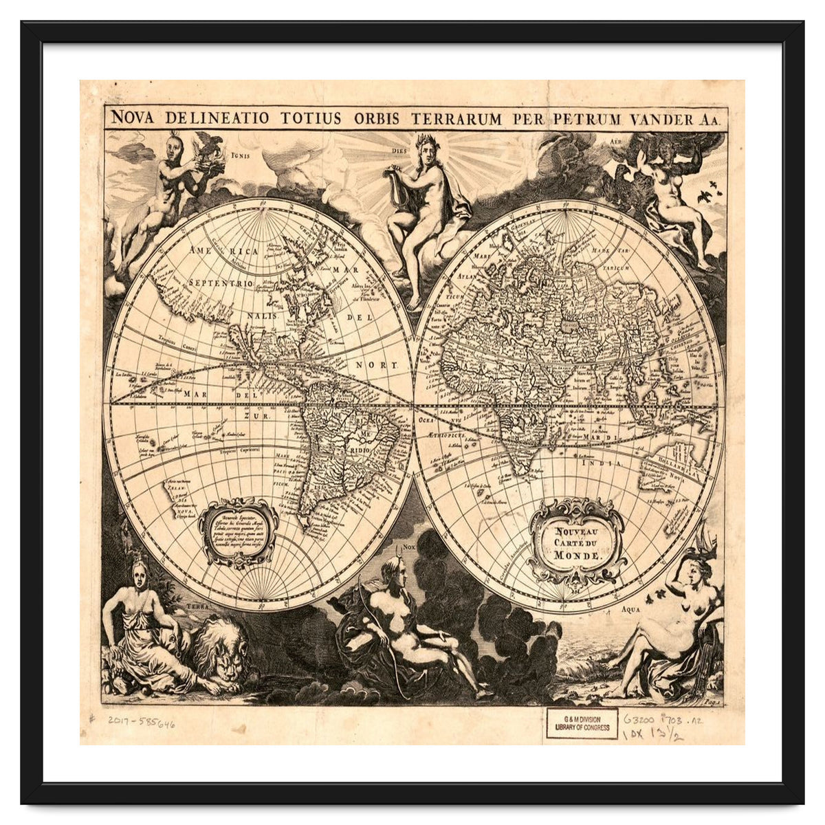 Old world mapa mundi