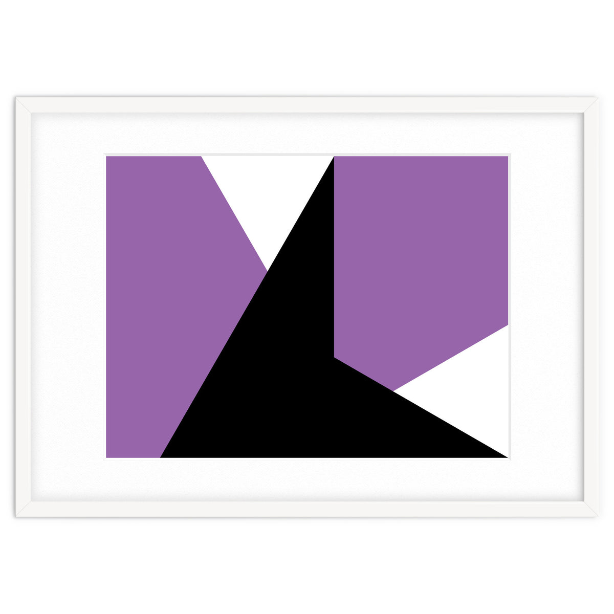 Geometric Shapes No. 64 - purple & black