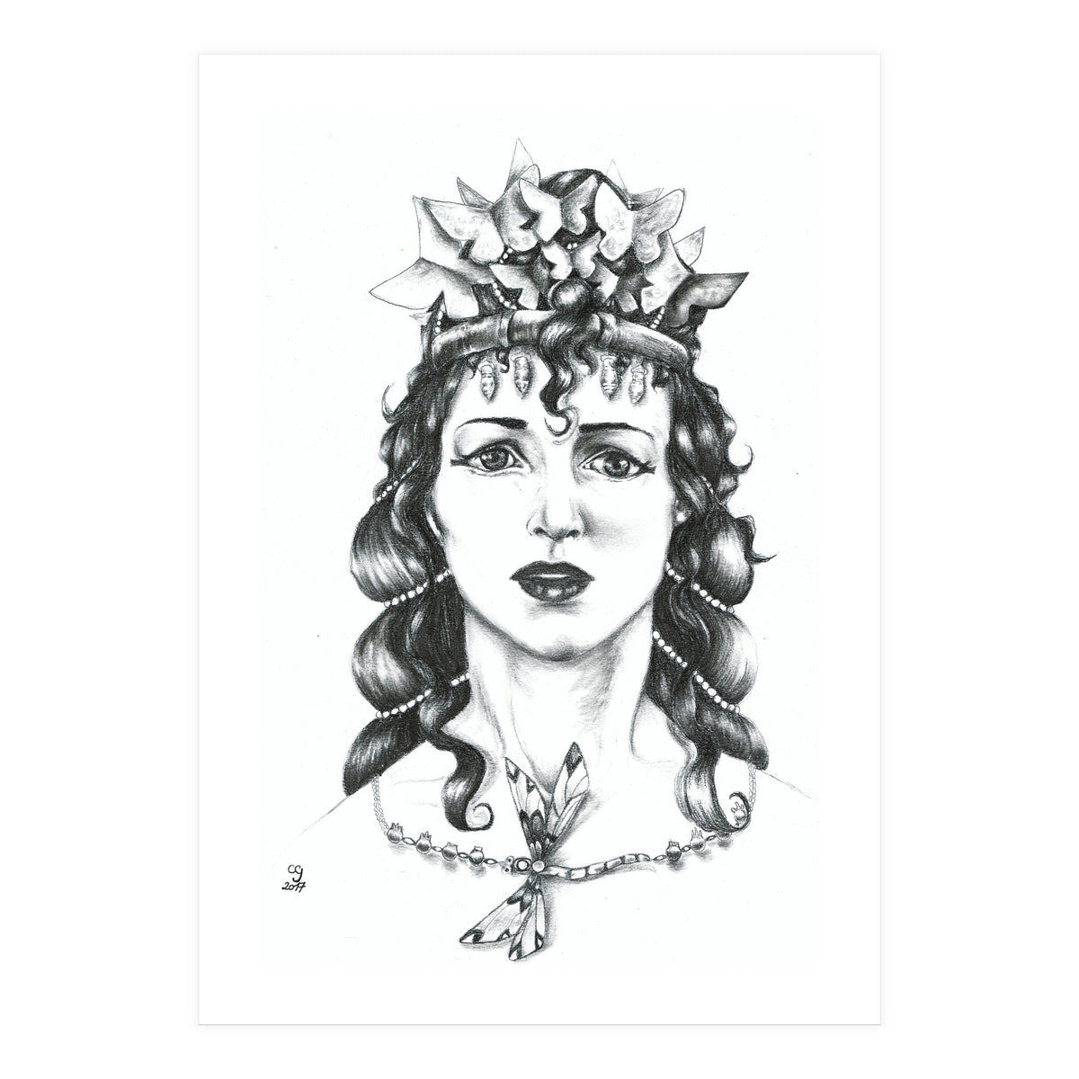 Butterfly Crowned Priestess (Print Only)