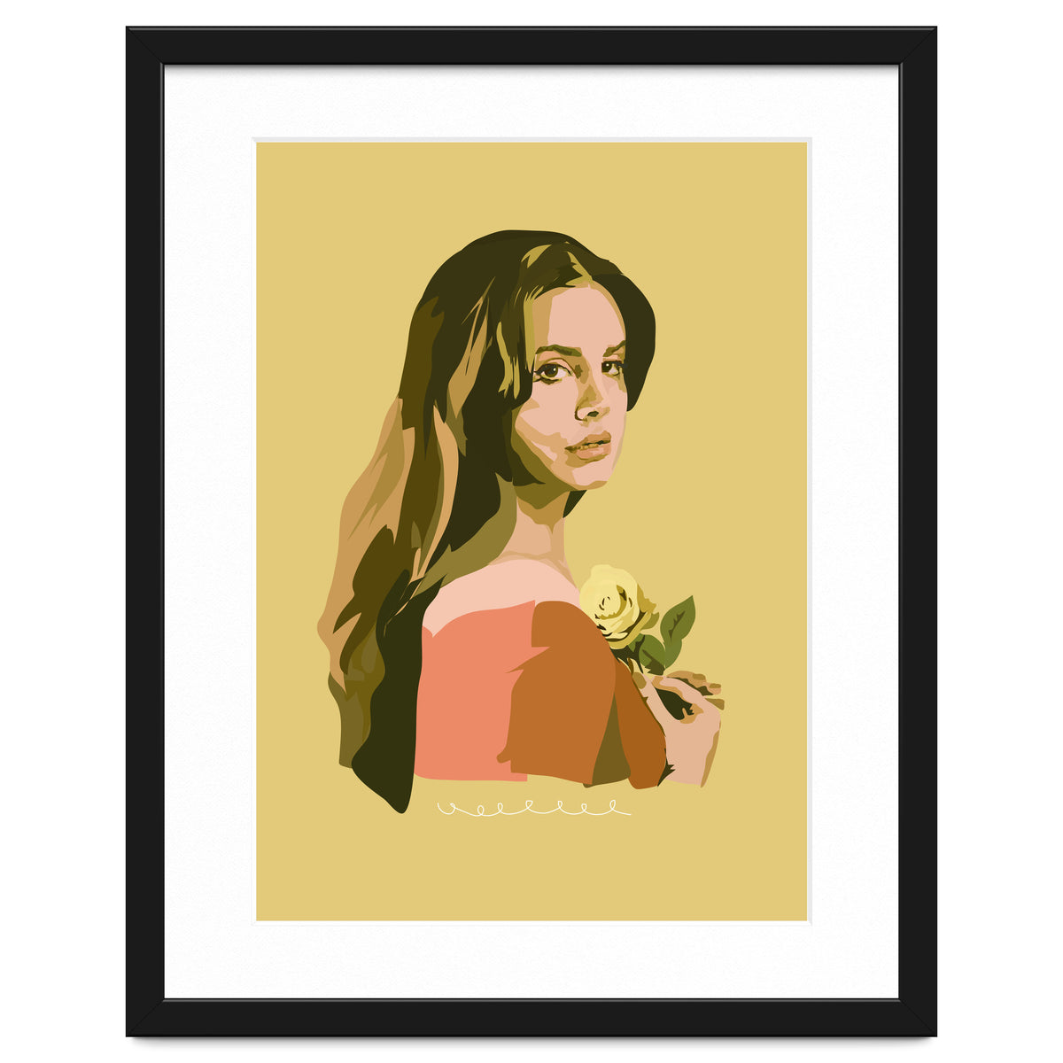 Lana Del Rey With Rose