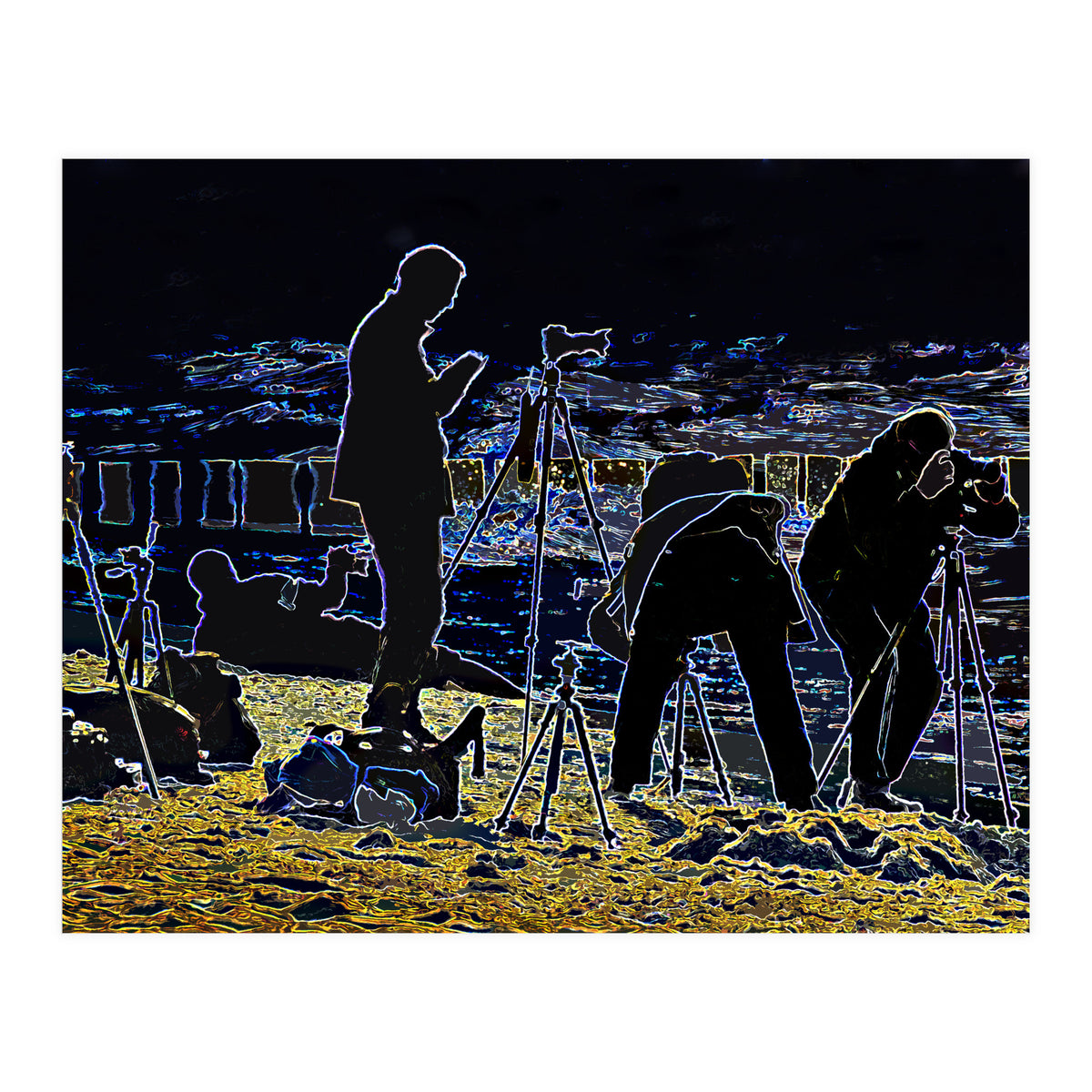 Photographers at the beach (Print Only)