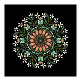 Floral Mandala | Black (Print Only) thumbnail