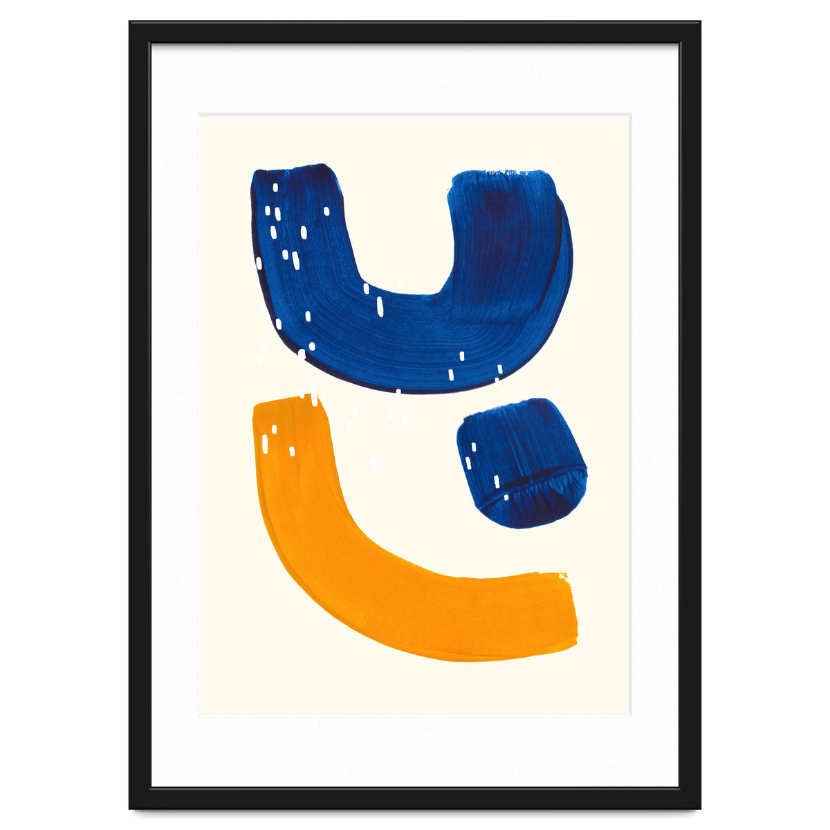 Blue Umbrella For A Yellow Banana