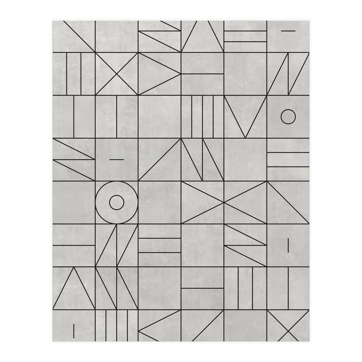 My Favorite Geometric Patterns No.3 - Grey (Print Only)