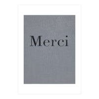 Merci, Dark Grey (Print Only)