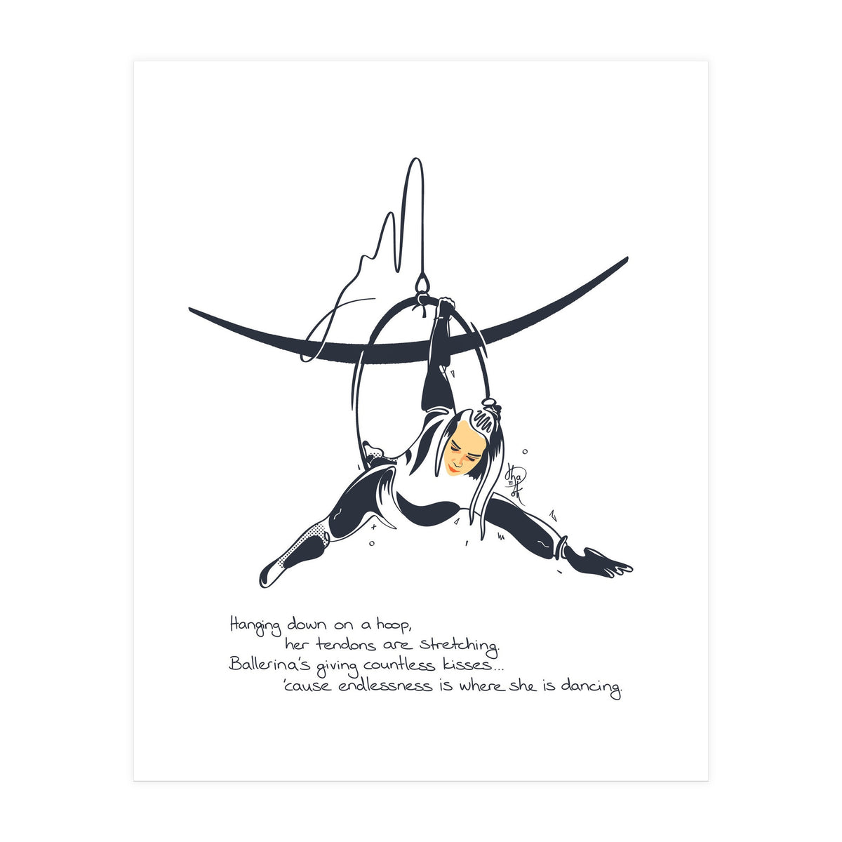 Hoop Balerina 1 (Print Only)