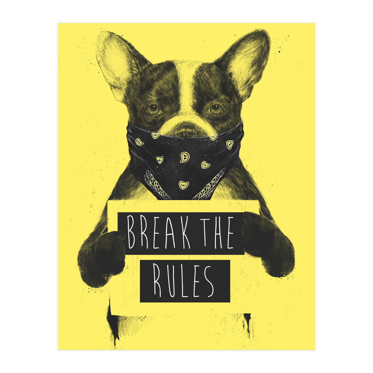 Rebel Dog Yellow (Print Only)