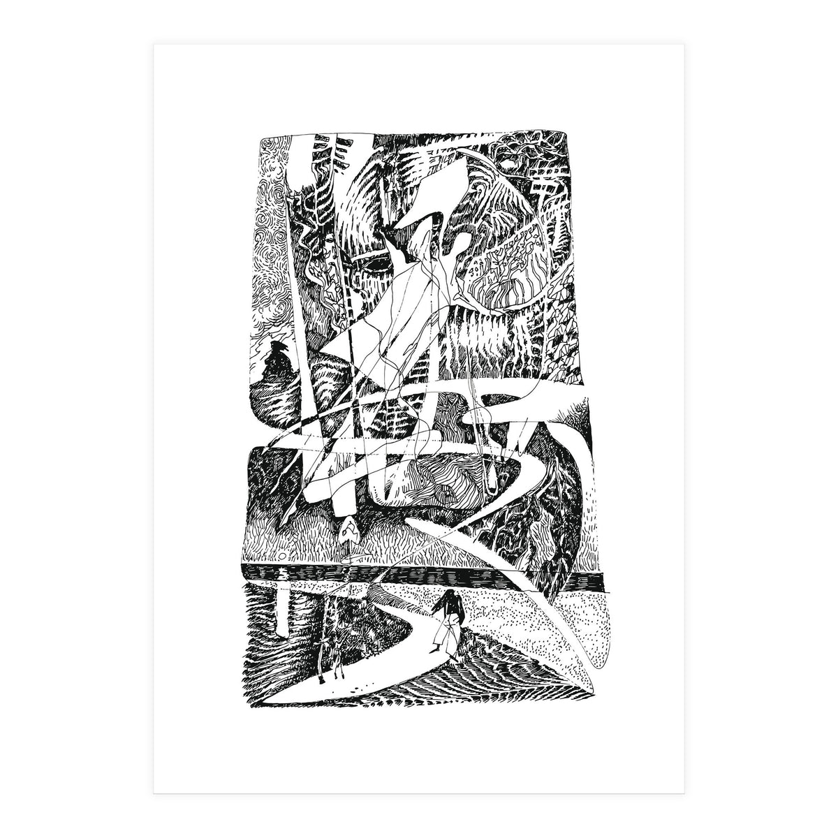 Abstract Angel Of A Dreams (Print Only)