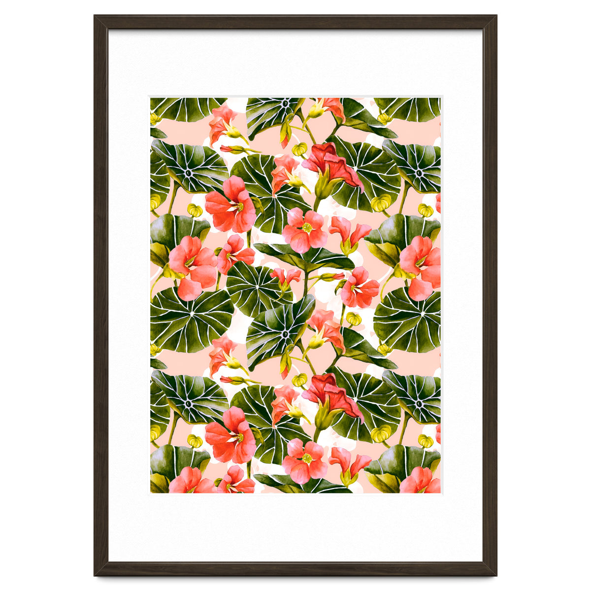 Nasturtiums watercolor 03