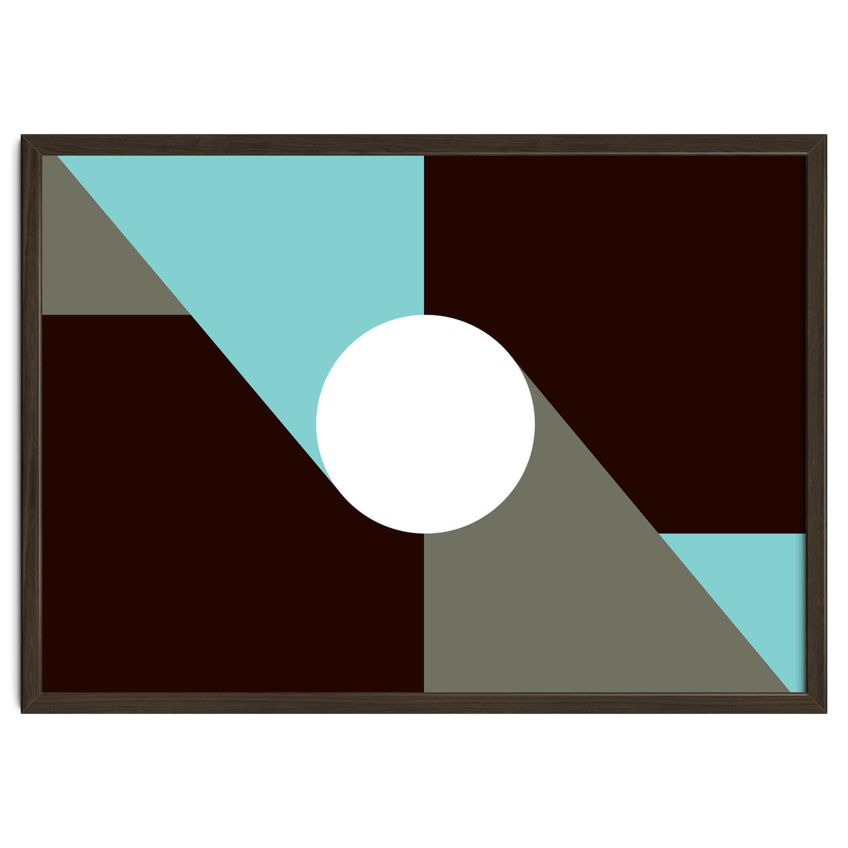 Geometric Shapes No. 29 - baby blue & grey