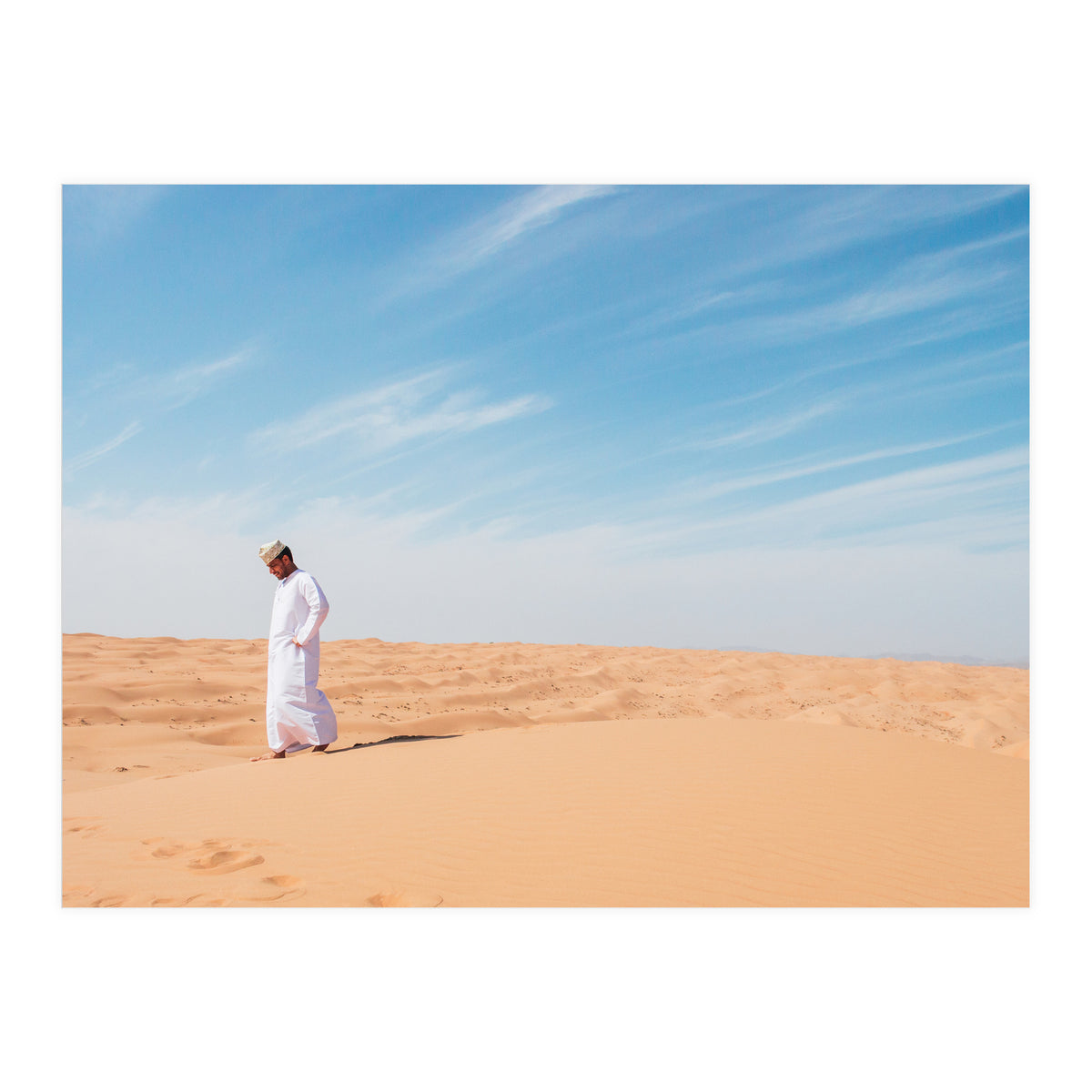 Arab In The Sahara Desert (Print Only)