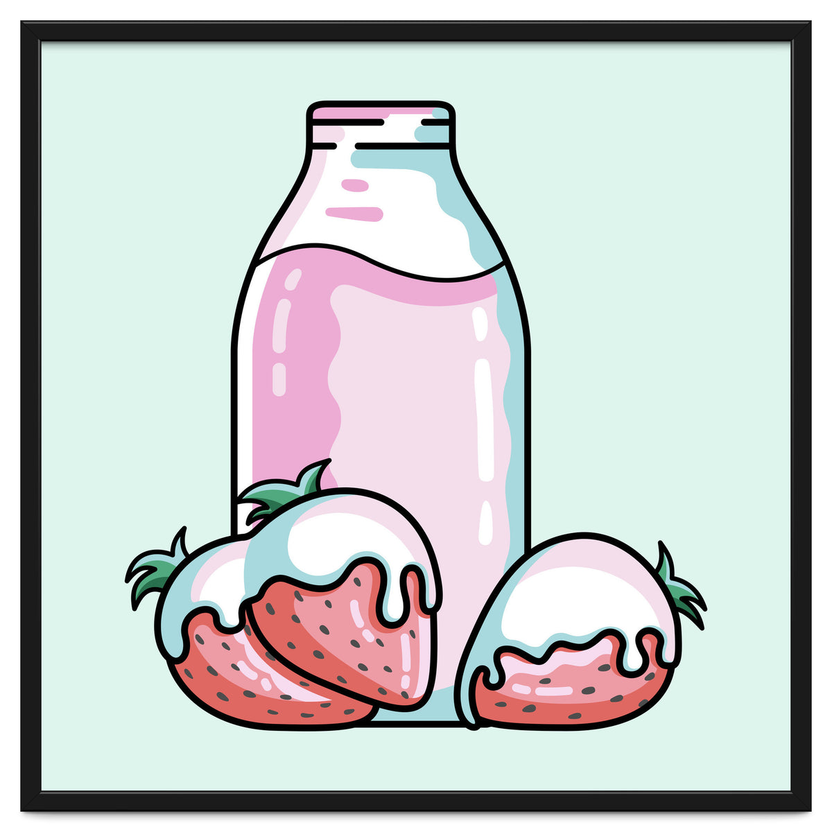 Cute Strawberry Milkshake