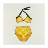 Yellow polka dot bikini (Print Only) thumbnail