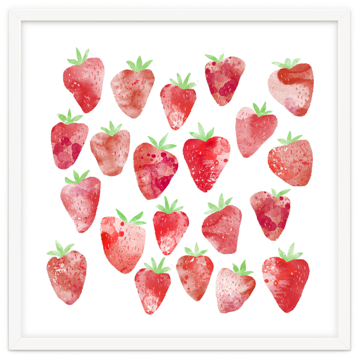 Strawberries Watercolor