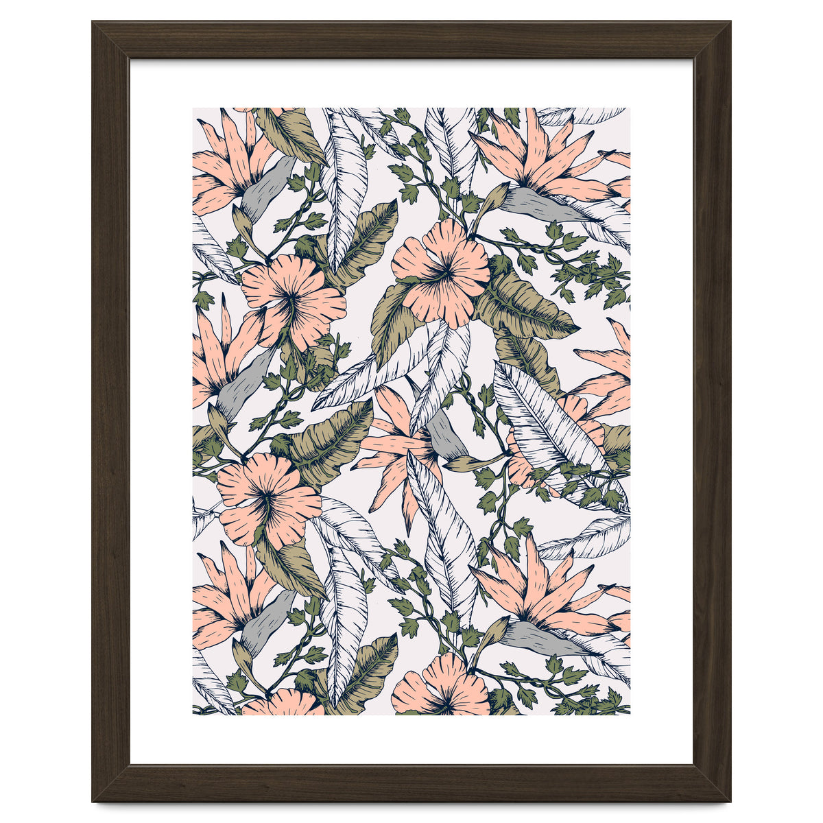 Tropical pattern pastel