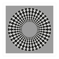 Black and white round (Print Only)