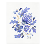 Protea Floral | Blue (Print Only) thumbnail