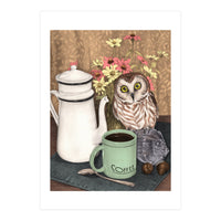 Coffee Owl (Print Only)
