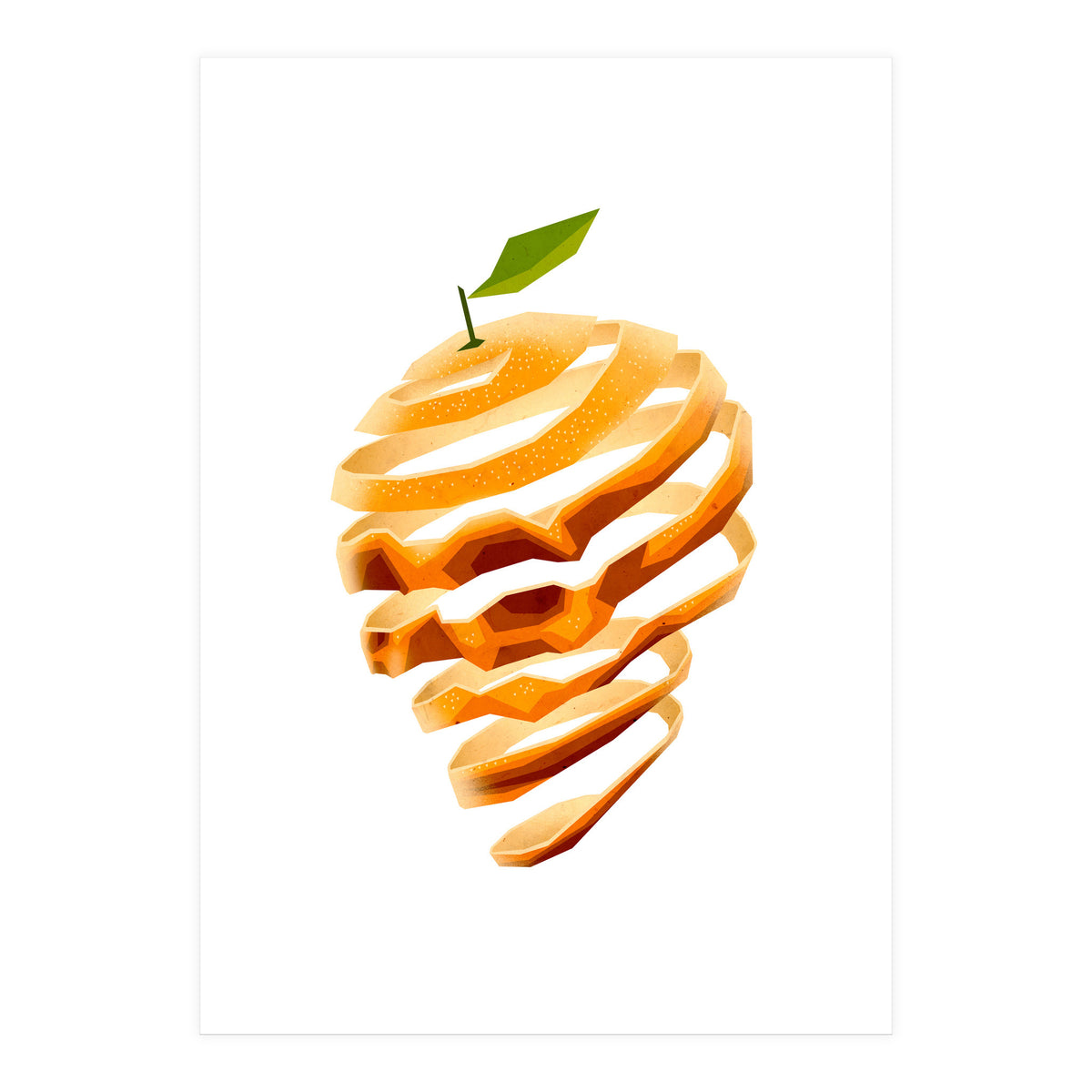 Orange Skull (Print Only)