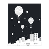 Balloons And The City (dark version) (Print Only) thumbnail
