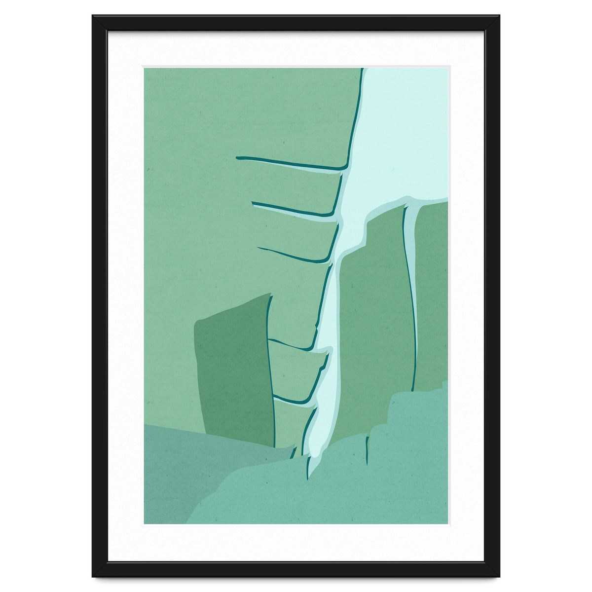 Abstract Banana Leaves One - Greener Eden