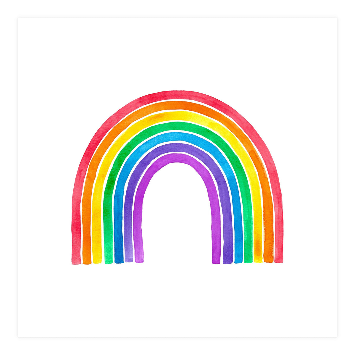 Watercolour Rainbow (Print Only)
